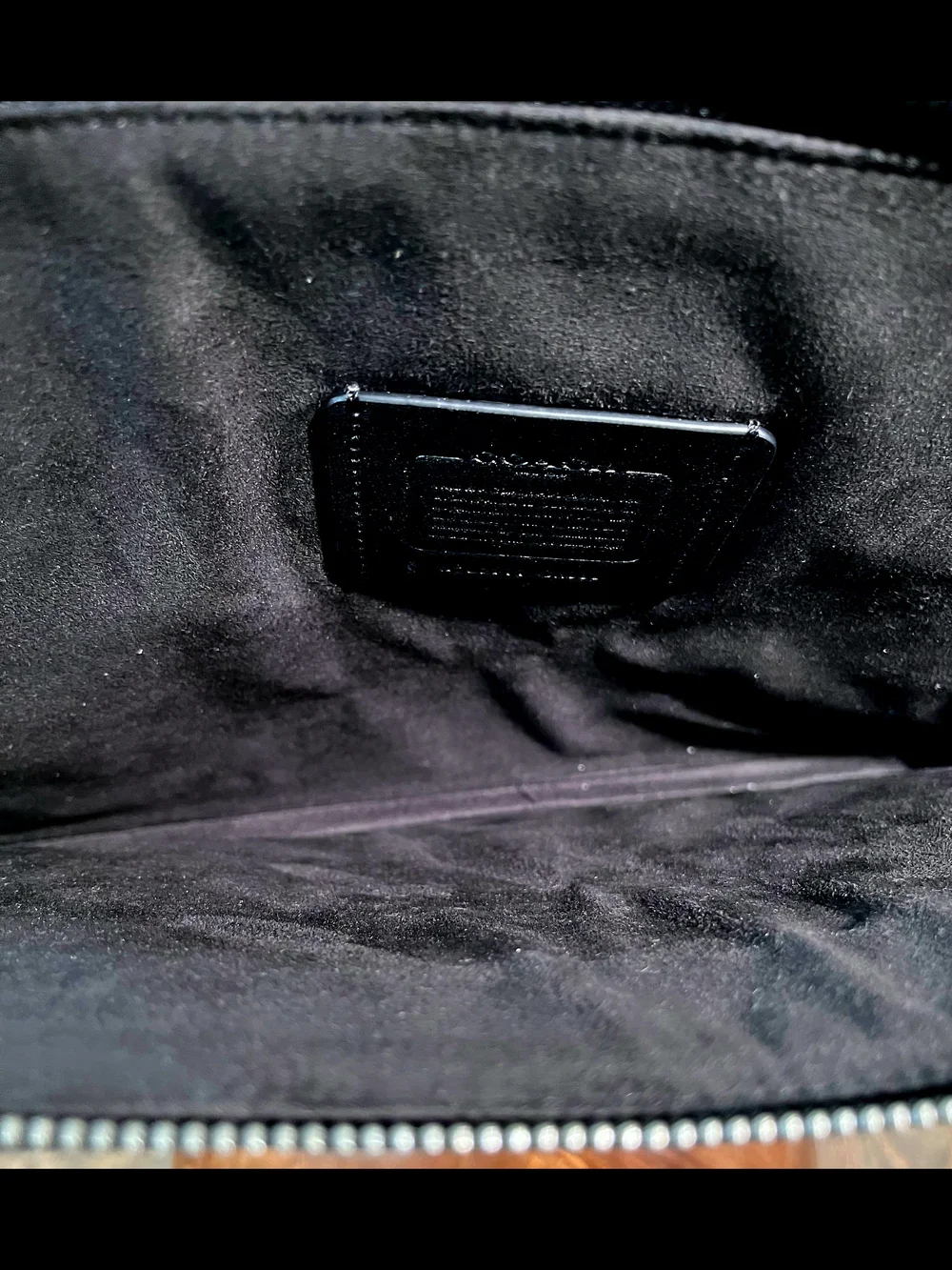 Coach leather laptop